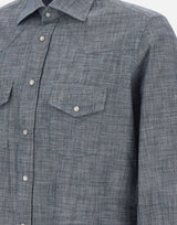 ELEVENTY Camicia "Iconic" BLUE Uomo 