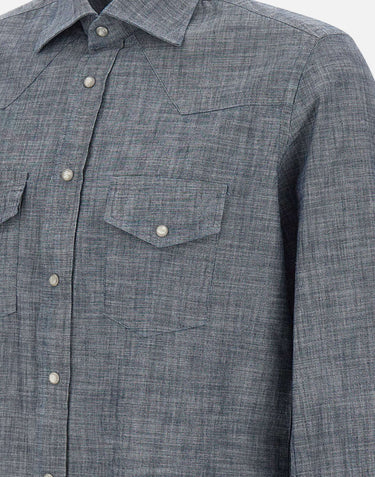 ELEVENTY Camicia "Iconic" BLUE Uomo 