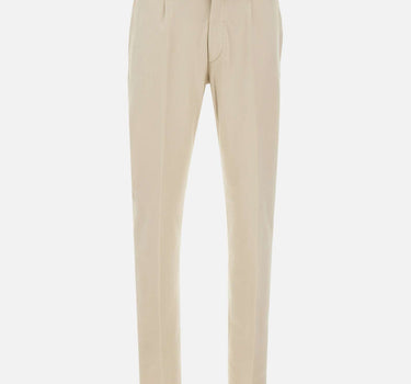 ELEVENTY Pantaloni in misto cotone elasticizzati BEIGE Uomo 