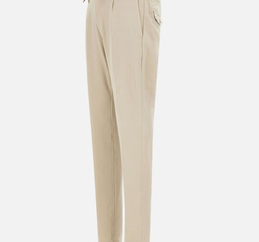 ELEVENTY Pantaloni in misto cotone elasticizzati BEIGE Uomo 