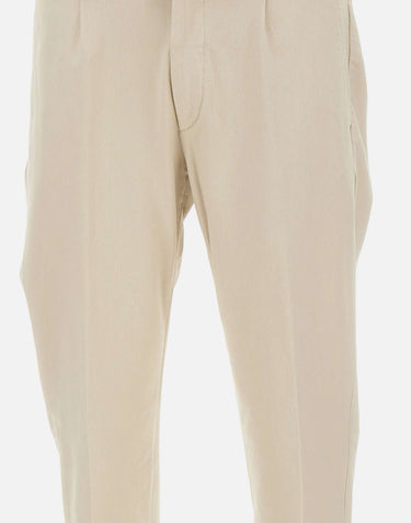ELEVENTY Pantaloni in misto cotone elasticizzati BEIGE Uomo 