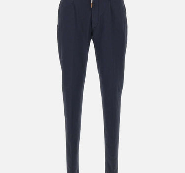 ELEVENTY Pantaloni in misto cotone elasticizzati BLUE Uomo 