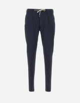 ELEVENTY Pantaloni in misto cotone elasticizzati BLUE Uomo 