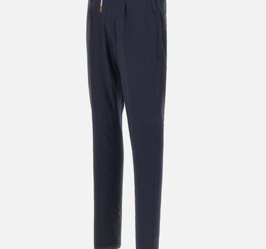 ELEVENTY Pantaloni in misto cotone elasticizzati BLUE Uomo 
