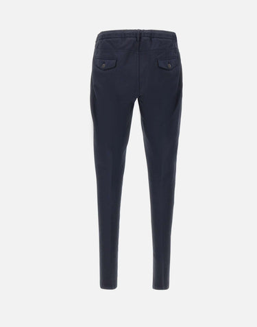 ELEVENTY Pantaloni in misto cotone elasticizzati BLUE Uomo 