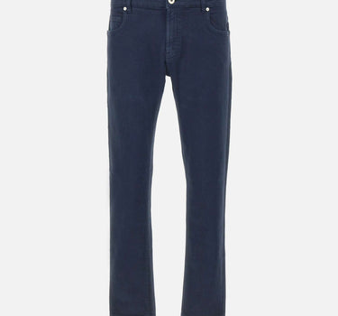 ELEVENTY Pantalone cinque tasche in cotone BLUE Uomo 