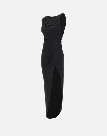 Abito in jersey crêpe con spallina gioiello AB90661E2 110 ELISABETTA FRANCHI 