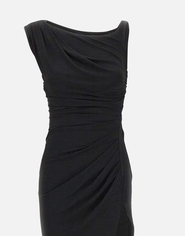 Abito in jersey crêpe con spallina gioiello AB90661E2 110 ELISABETTA FRANCHI 