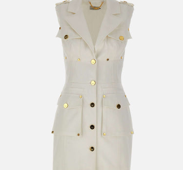 Abito in gabardina di cotone con tasconi AB92861E3 360 ELISABETTA FRANCHI 