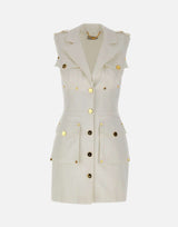 Abito in gabardina di cotone con tasconi AB92861E3 360 ELISABETTA FRANCHI 