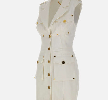 Abito in gabardina di cotone con tasconi AB92861E3 360 ELISABETTA FRANCHI 