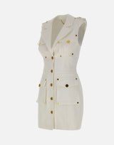 Abito in gabardina di cotone con tasconi AB92861E3 360 ELISABETTA FRANCHI 
