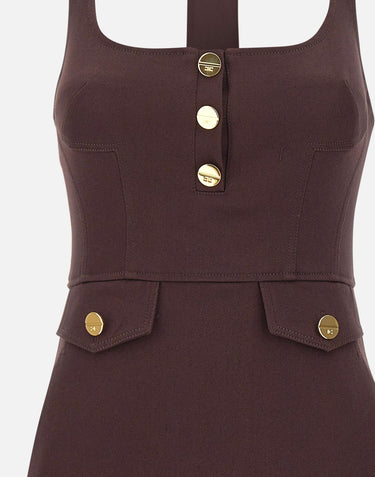 Mini abito in drill AB96962E2 644 ELISABETTA FRANCHI 
