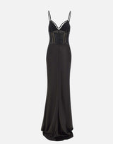 Abito Red Carpet in raso con elastici ABR5362E2 110 ELISABETTA FRANCHI 
