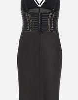 Abito Red Carpet in raso con elastici ABR5362E2 110 ELISABETTA FRANCHI 