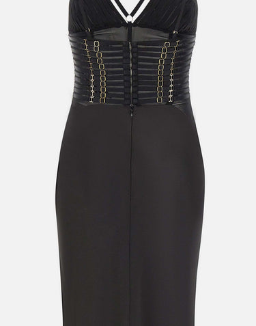 Abito Red Carpet in raso con elastici ABR5362E2 110 ELISABETTA FRANCHI 