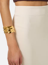 Bracciale rigido con dettagli logo BC02A61E2 U95 ELISABETTA FRANCHI 