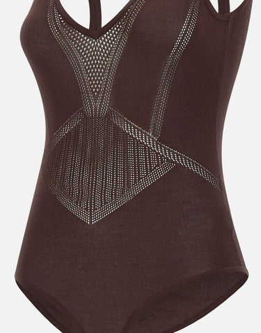 Body in maglia traforata BK80W61E2 644 ELISABETTA FRANCHI 