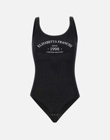 Body in maglia con logo stampato BK81Q61E2 110 ELISABETTA FRANCHI 