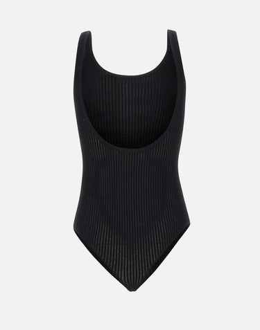Body in maglia con logo stampato BK81Q61E2 110 ELISABETTA FRANCHI 