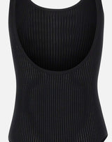 Body in maglia con logo stampato BK81Q61E2 110 ELISABETTA FRANCHI 