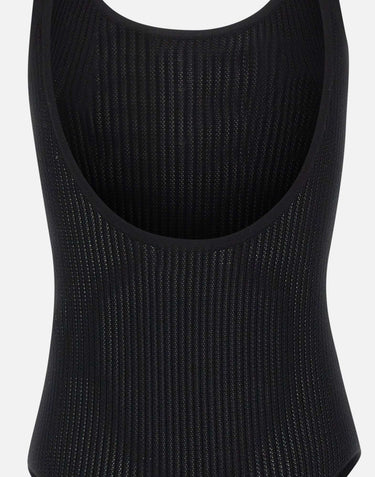 Body in maglia con logo stampato BK81Q61E2 110 ELISABETTA FRANCHI 