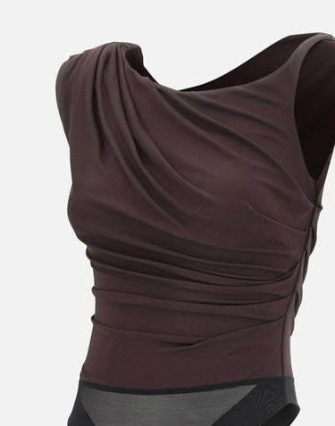 Body in jersey con spalla gioiello BO01361E2 EV9 ELISABETTA FRANCHI 