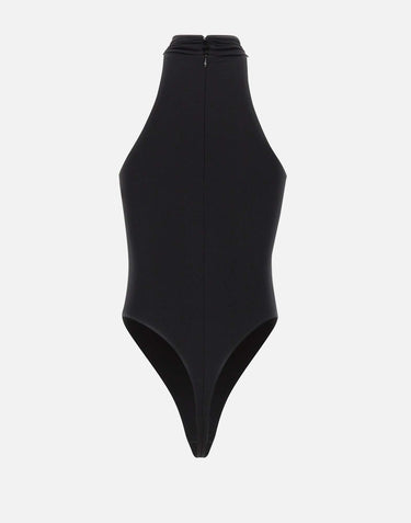 Body in jersey crêpe con dettaglio gioiello BO01761E2 110 ELISABETTA FRANCHI 