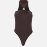 Body in jersey crêpe con dettaglio gioiello BO01761E2 EV9 ELISABETTA FRANCHI 