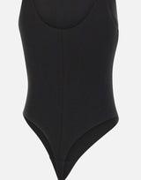 Body in jersey crêpe con dettagli logo BO03462E2 110 ELISABETTA FRANCHI 