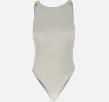 Body in jersey crêpe con dettagli logo BO03462E2 360 ELISABETTA FRANCHI 