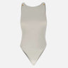 Body in jersey crêpe con dettagli logo BO03462E2 360 ELISABETTA FRANCHI 