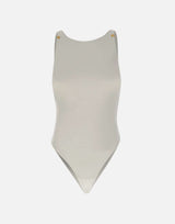 Body in jersey crêpe con dettagli logo BO03462E2 360 ELISABETTA FRANCHI 