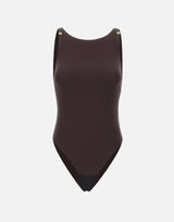 Body in jersey crêpe con dettagli logo BO03462E2 EV9 ELISABETTA FRANCHI 