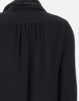 Camicia in georgette di viscosa con fusciacca CA14661E2 110 ELISABETTA FRANCHI 