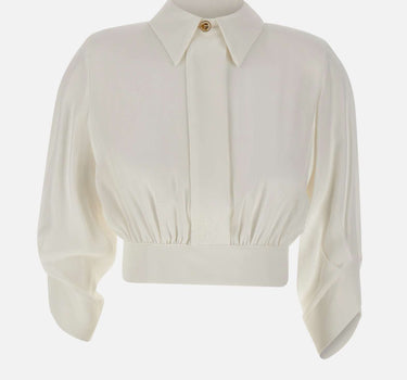 Camicia in georgette con nodo dietro CA14761E2 360 ELISABETTA FRANCHI 