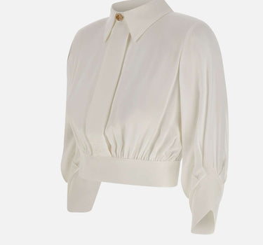 Camicia in georgette con nodo dietro CA14761E2 360 ELISABETTA FRANCHI 