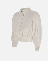 Camicia in georgette con nodo dietro CA14761E2 360 ELISABETTA FRANCHI 