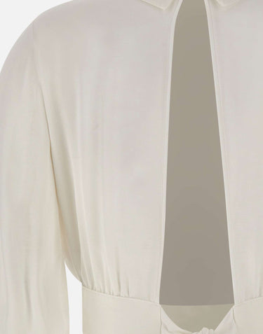 Camicia in georgette con nodo dietro CA14761E2 360 ELISABETTA FRANCHI 
