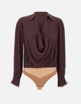 Body in georgette di viscosa CB00261E2 644 ELISABETTA FRANCHI 