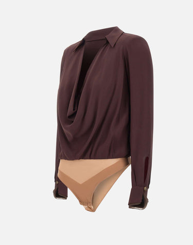 Body in georgette di viscosa CB00261E2 644 ELISABETTA FRANCHI 