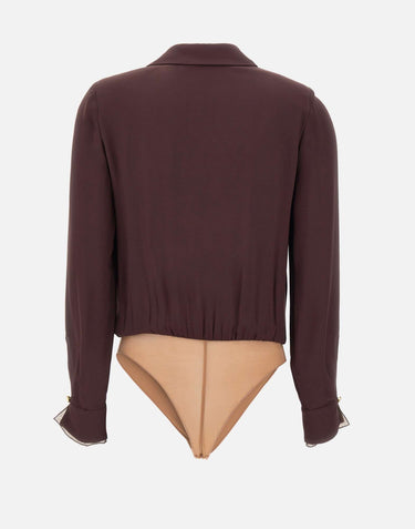 Body in georgette di viscosa CB00261E2 644 ELISABETTA FRANCHI 