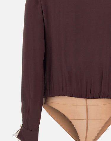 Body in georgette di viscosa CB00261E2 644 ELISABETTA FRANCHI 