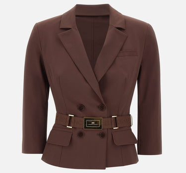 Giacca in tessuto tecnico bielastico GI22461E2 644 ELISABETTA FRANCHI 