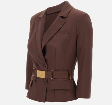 Giacca in tessuto tecnico bielastico GI22461E2 644 ELISABETTA FRANCHI 