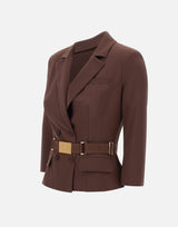 Giacca in tessuto tecnico bielastico GI22461E2 644 ELISABETTA FRANCHI 