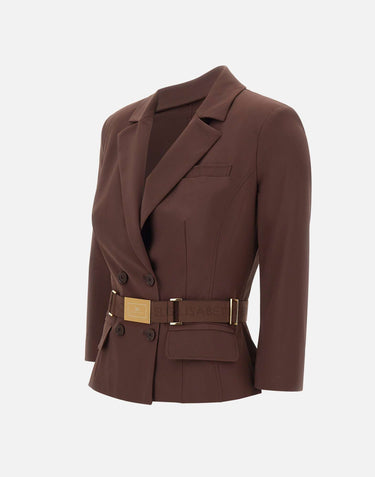 Giacca in tessuto tecnico bielastico GI22461E2 644 ELISABETTA FRANCHI 