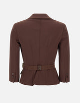 Giacca in tessuto tecnico bielastico GI22461E2 644 ELISABETTA FRANCHI 
