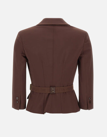 Giacca in tessuto tecnico bielastico GI22461E2 644 ELISABETTA FRANCHI 