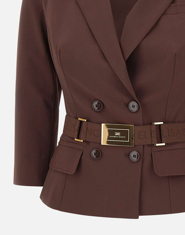 Giacca in tessuto tecnico bielastico GI22461E2 644 ELISABETTA FRANCHI 